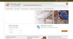 Desktop Screenshot of oakleafmedical.com